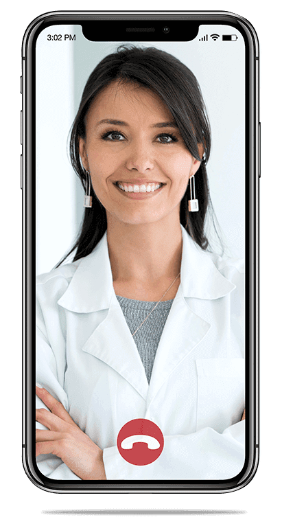 Doctor smiling over a video call